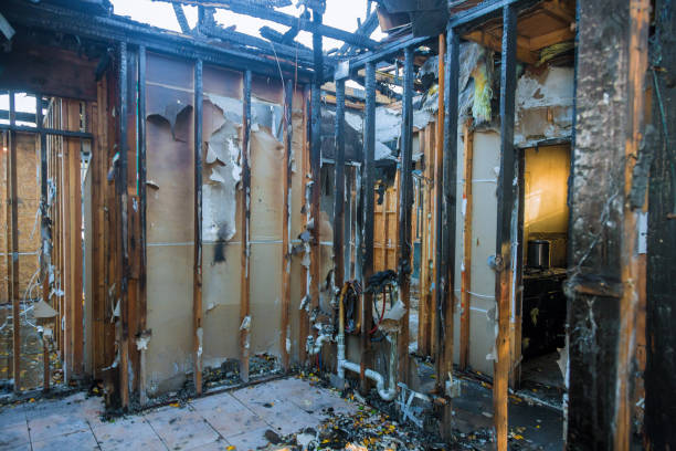 Professional Fire Damage Removal technician working in Maben, MS